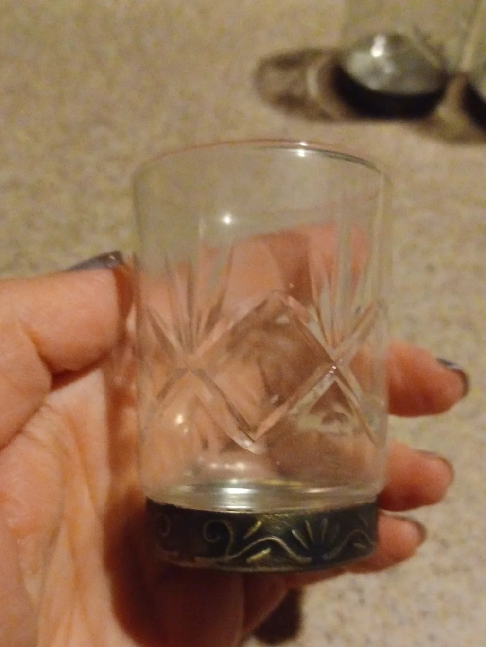 Assorted Clear Glass Shots 6